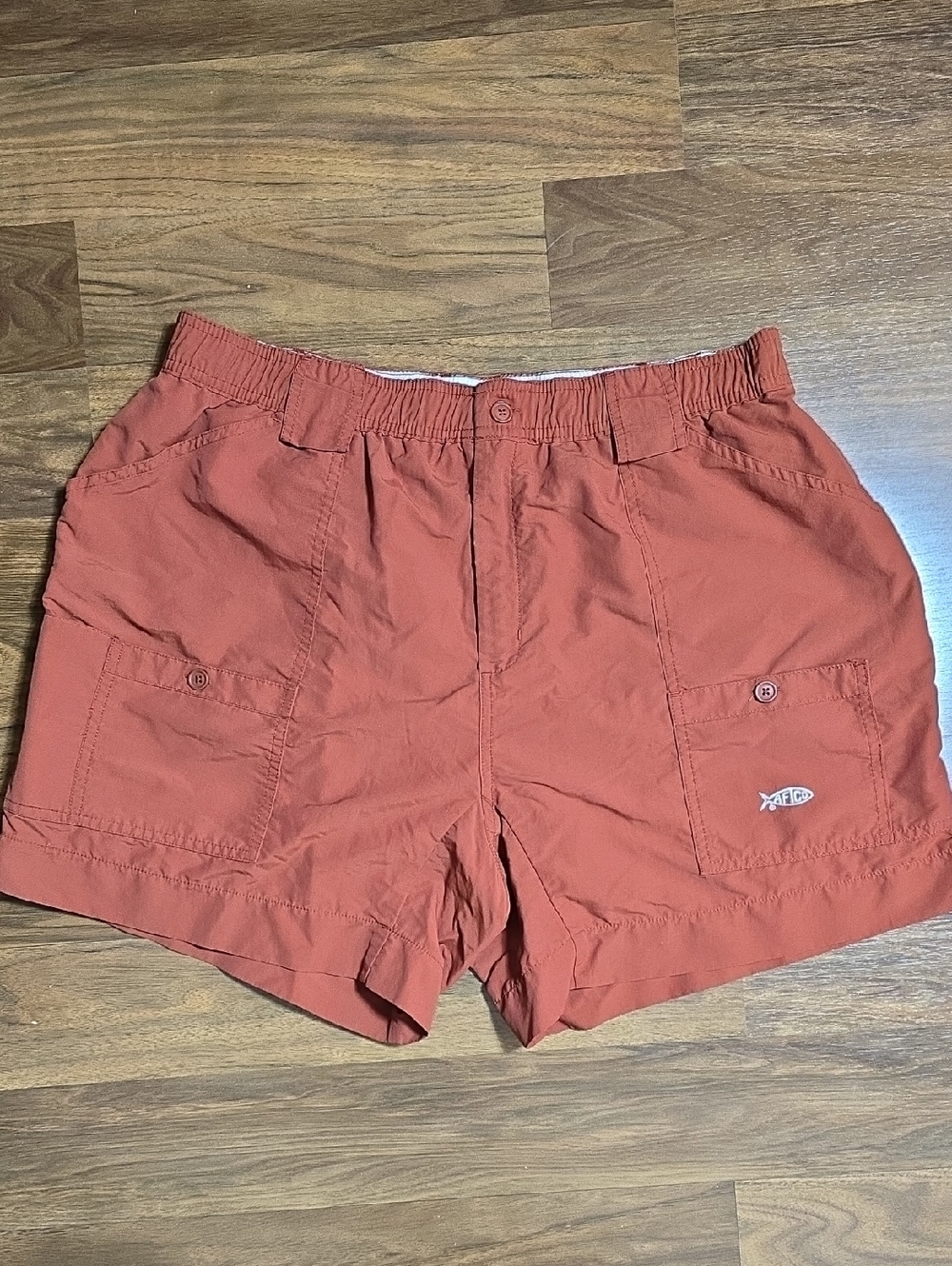 Aftco The Original Fishing Shorts - Rust Orange